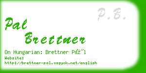 pal brettner business card